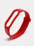 Силиконовый ремешок с принтом для Xiaomi Mi Band 5 / 6, красный